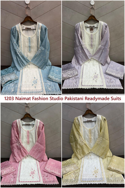 Nfs 1203 Naimat Fashion Studio Pakistani Readymade Suits Supplier