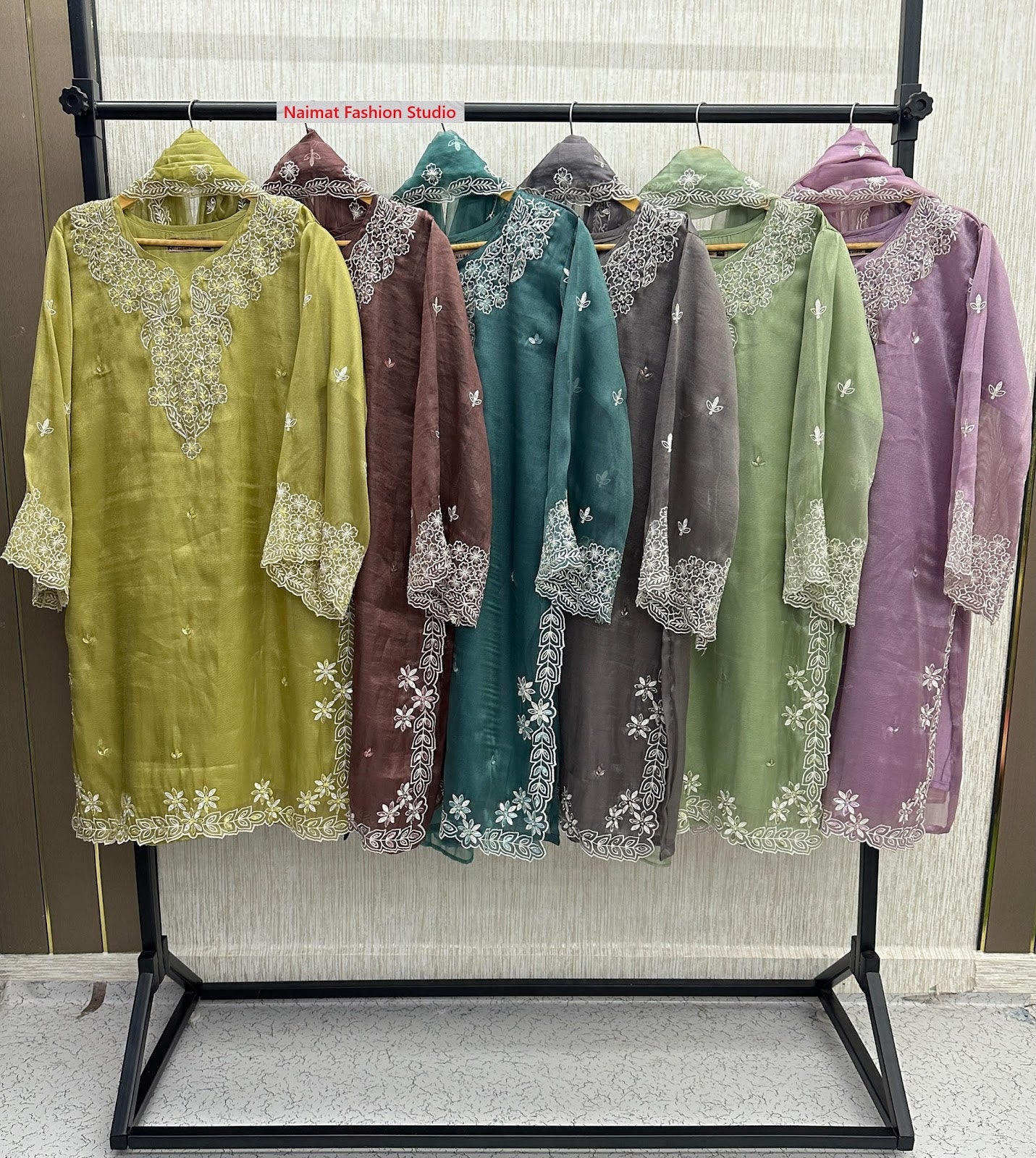 Nfs 1204 Colors Naimat Fashion Studio Pakistani Readymade Suits Wholesaler