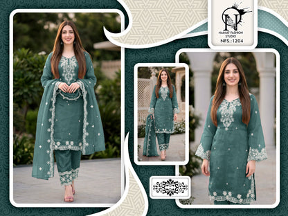 Nfs 1204 Colors Naimat Fashion Studio Pakistani Readymade Suits Wholesaler
