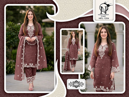 Nfs 1204 Colors Naimat Fashion Studio Pakistani Readymade Suits Wholesaler