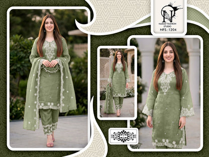Nfs 1204 Colors Naimat Fashion Studio Pakistani Readymade Suits Wholesaler