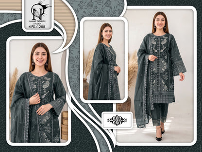Nfs 1205 Naimat Fashion Studio Pakistani Readymade Suits Wholesaler Gujarat