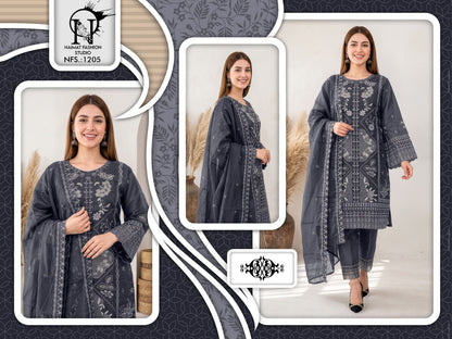 Nfs 1205 Naimat Fashion Studio Pakistani Readymade Suits Wholesaler Gujarat