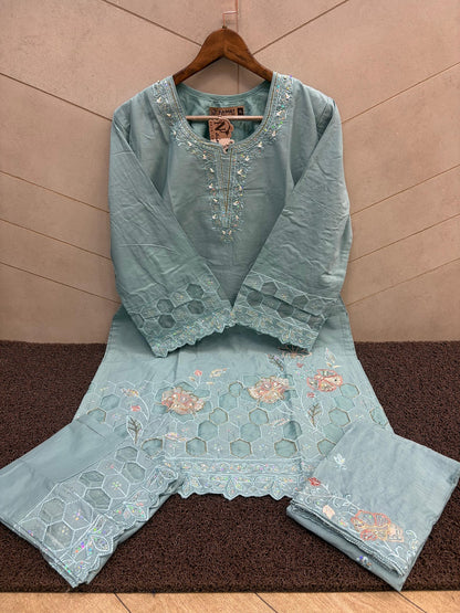 Nfs 1209 Naimat Fashion Studio Cambric Cotton Pakistani Readymade Suits Manufacturer