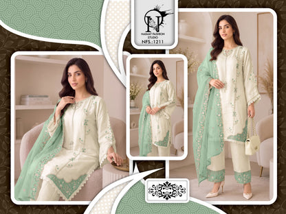 Nfs 1211 Naimat Fashion Studio Roman Pakistani Readymade Suits Wholesale Price