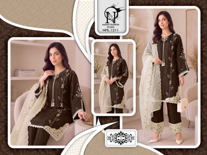 Nfs 1211 Naimat Fashion Studio Roman Pakistani Readymade Suits Wholesale Price