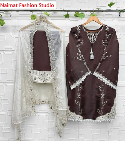 Nfs 1211 Naimat Fashion Studio Roman Pakistani Readymade Suits Wholesale Price