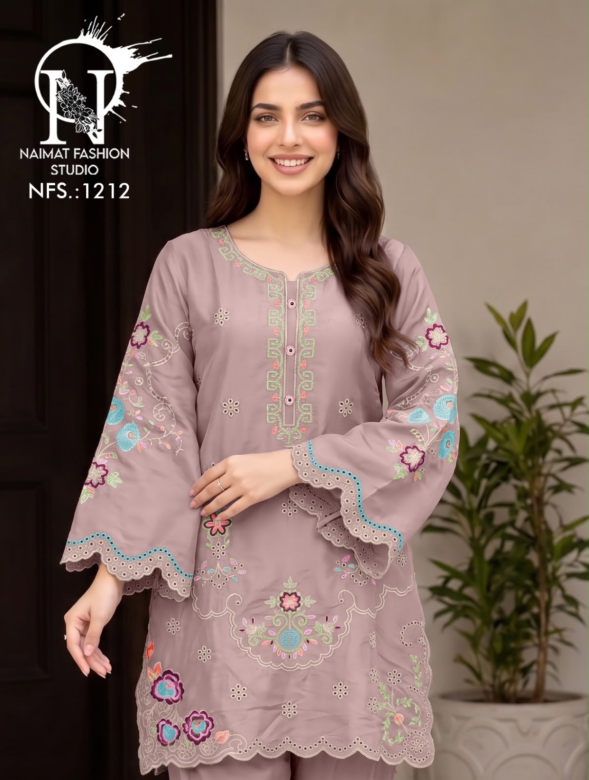 Nfs 1212 Naimat Fashion Studio Roman Pakistani Readymade Suits Exporter