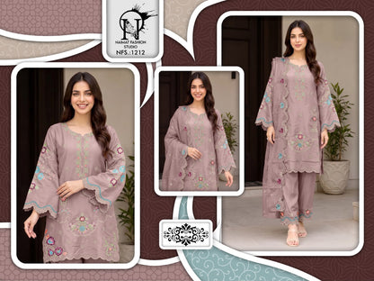 Nfs 1212 Naimat Fashion Studio Roman Pakistani Readymade Suits Exporter
