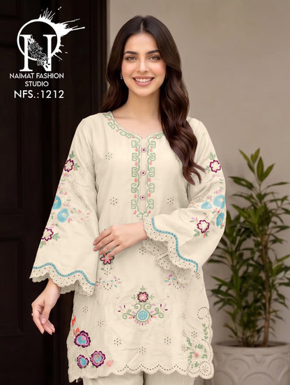 Nfs 1212 Naimat Fashion Studio Roman Pakistani Readymade Suits Exporter