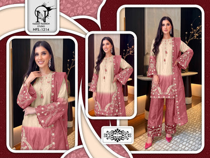 Nfs 1214 Naimat Fashion Studio Ho Pakistani Readymade Suits Supplier Gujarat