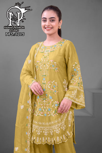 Nfs 1215 Naimat Fashion Studio Chiffon Pakistani Readymade Suits Wholesale