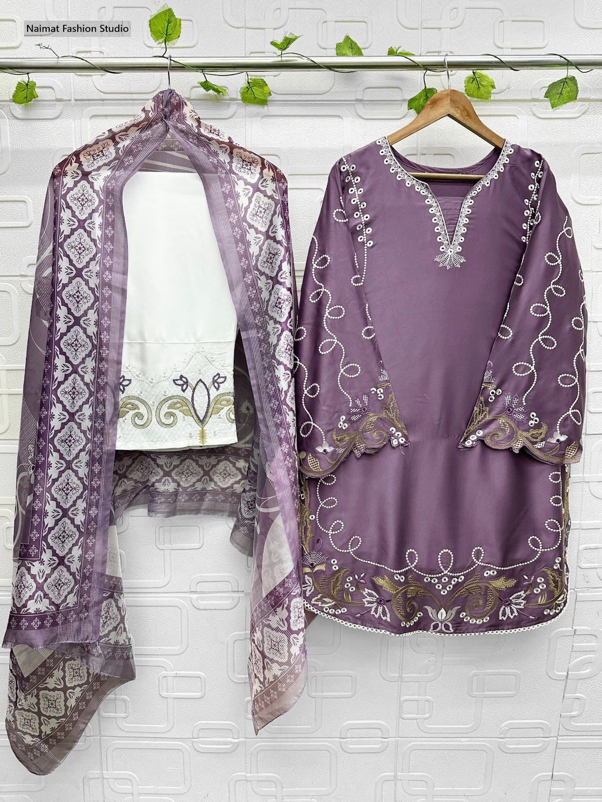 Nfs 1217 Gajji Naimat Fashion Studio Satin Pakistani Readymade Suits Manufacturer India