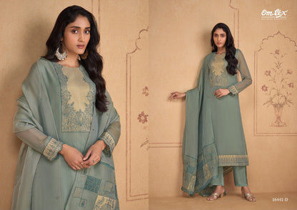 Nicole Omtex Silk Tissue Pant Style Suits Exporter Gujarat