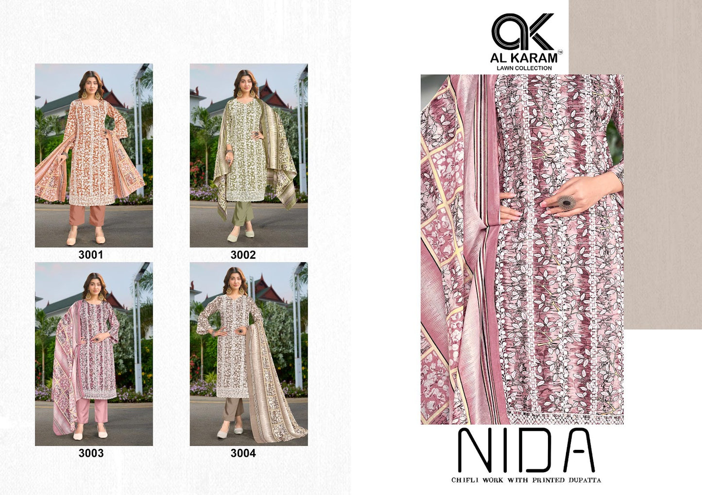 Nida Al Karam Pure Cotton Karachi Salwar Suits Manufacturer India