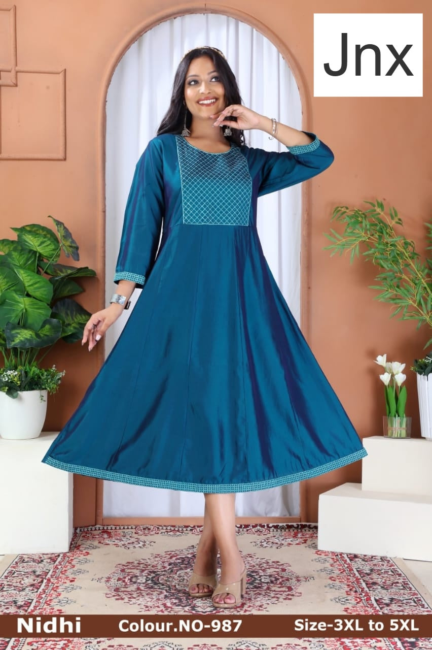 Nidhi 050126 Jnx Anarkali Kurtis Supplier