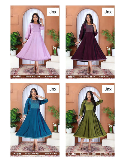 Nidhi Jnx Anarkali Kurtis Wholesaler India