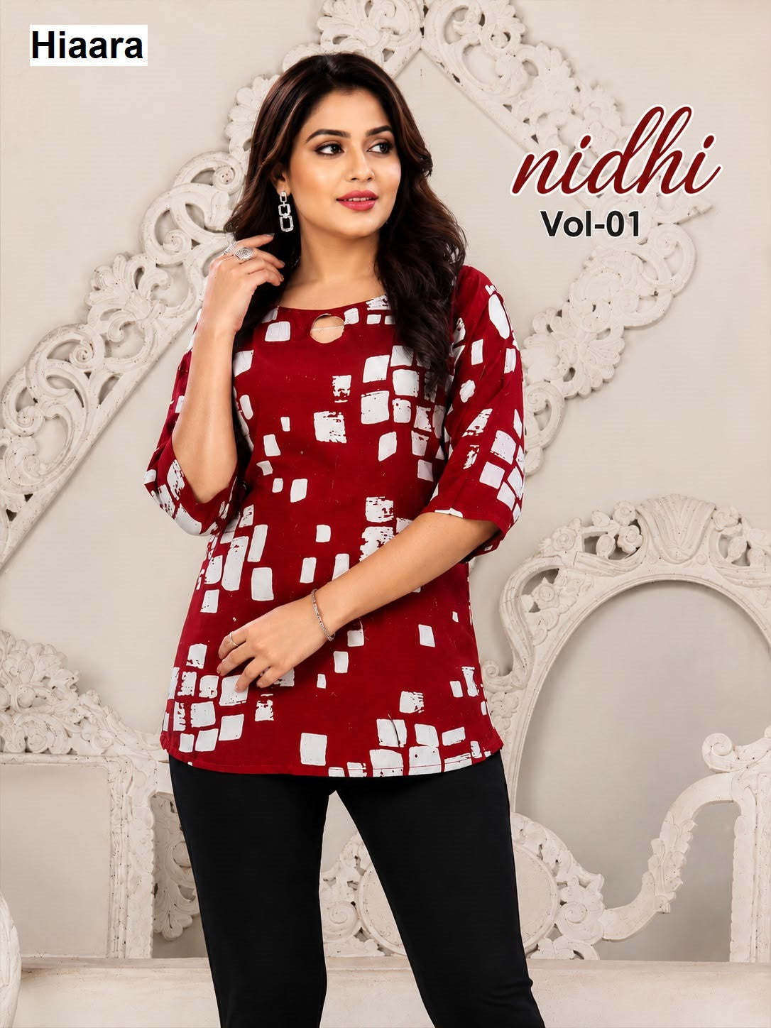 Nidhi Vol 1 Hiaara Rayon 14Kg Short Kurtis Exporter