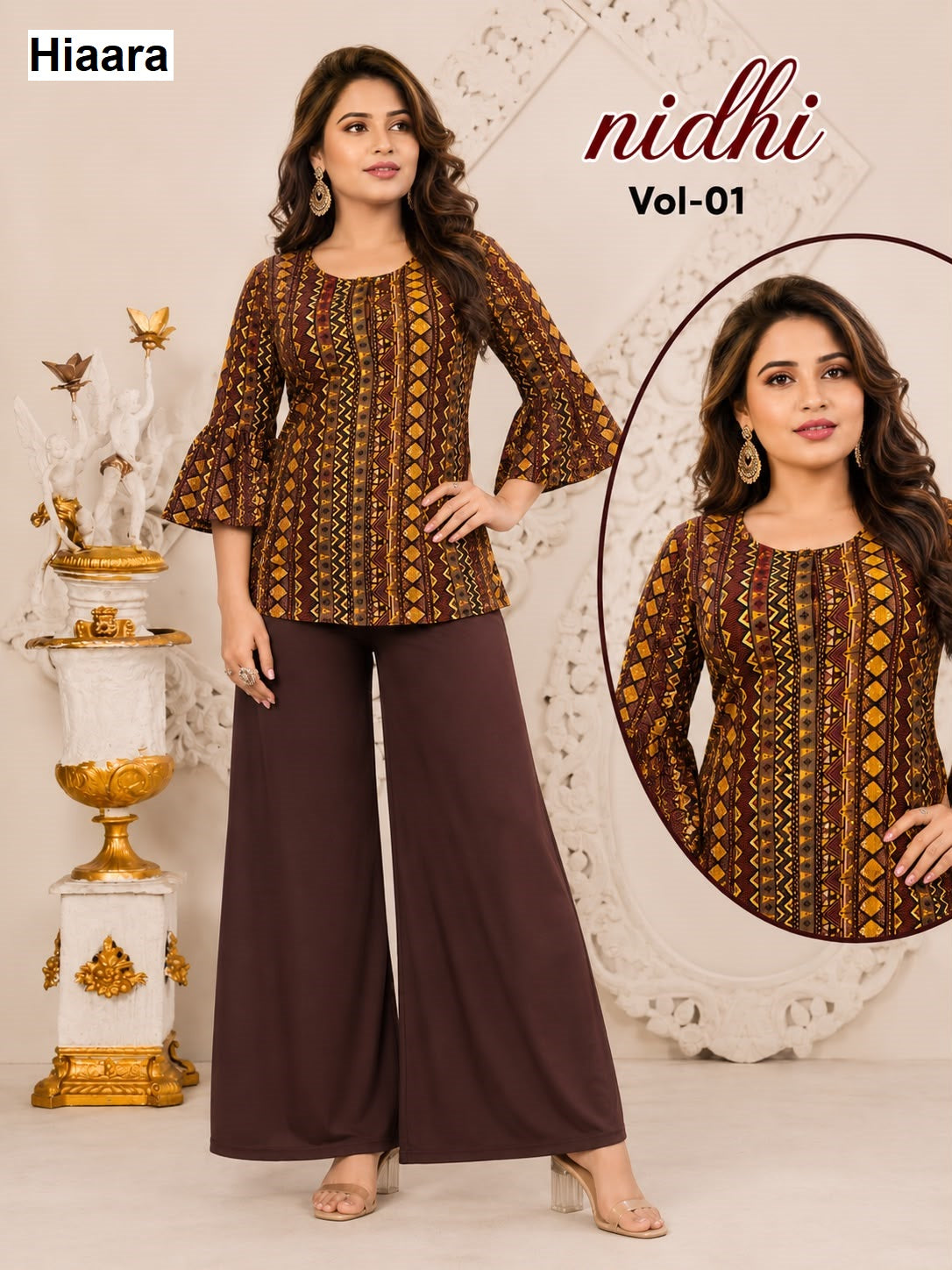 Nidhi Vol 1 Hiaara Rayon 14Kg Short Kurtis Exporter