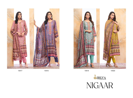 Nigaar Ibiza Bemberg Muslin Pant Style Suits Supplier
