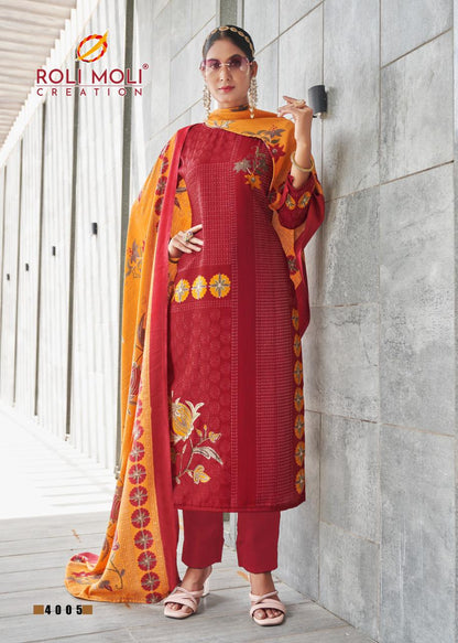 Nigaar Roli Moli Pashmina Suits Supplier Gujarat