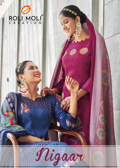Nigaar Roli Moli Pashmina Suits Supplier Gujarat