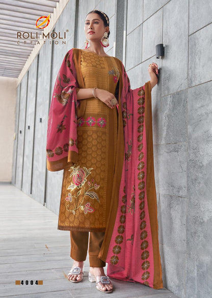 Nigaar Roli Moli Pashmina Suits Supplier Gujarat