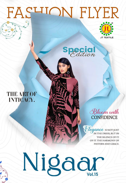 Nigaar Vol 15 Jt Rayon Pant Style Suits Wholesaler India