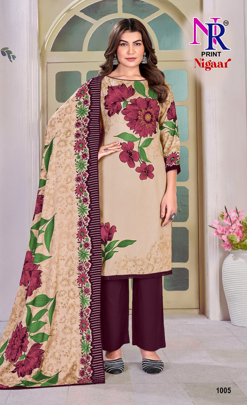 Nigaar Vol 1 Nr Print Rayon Pant Style Suits Manufacturer Ahmedabad