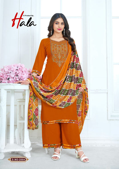 Nigaar Vol 2 Hala Reyon Karachi Salwar Suits Supplier Gujarat