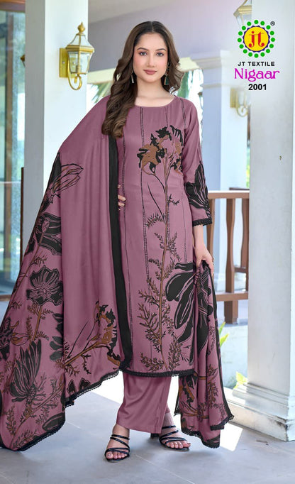 Nigaar Vol 2 Jt Rayon Pant Style Suits Wholesale Price