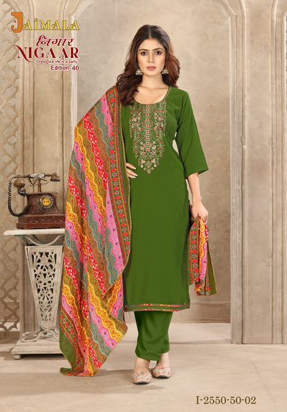 Nigaar Vol 40 Alok Jaimala Pakistani Salwar Suits Supplier