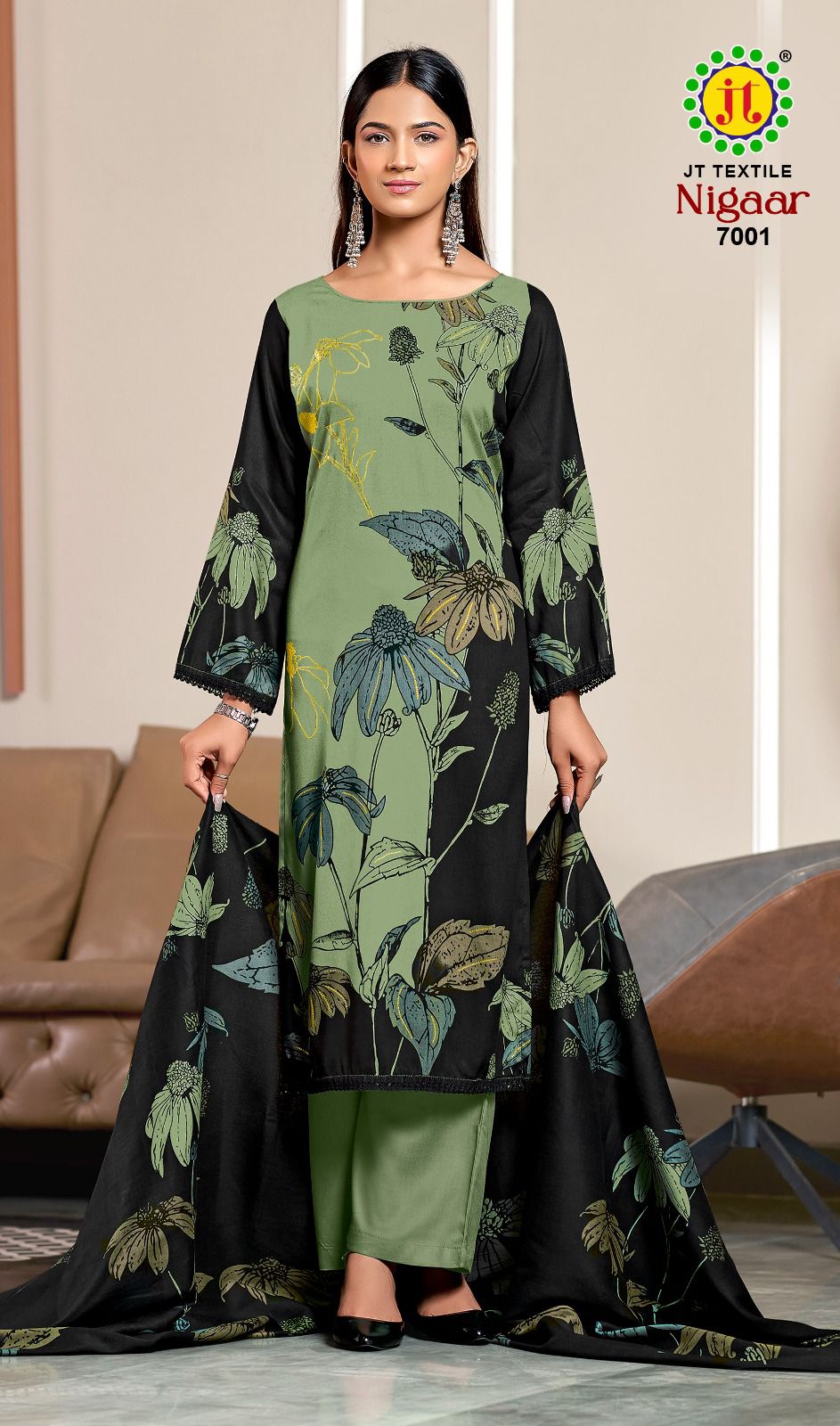 Nigaar Vol 7 Jt Rayon Pant Style Suits Supplier