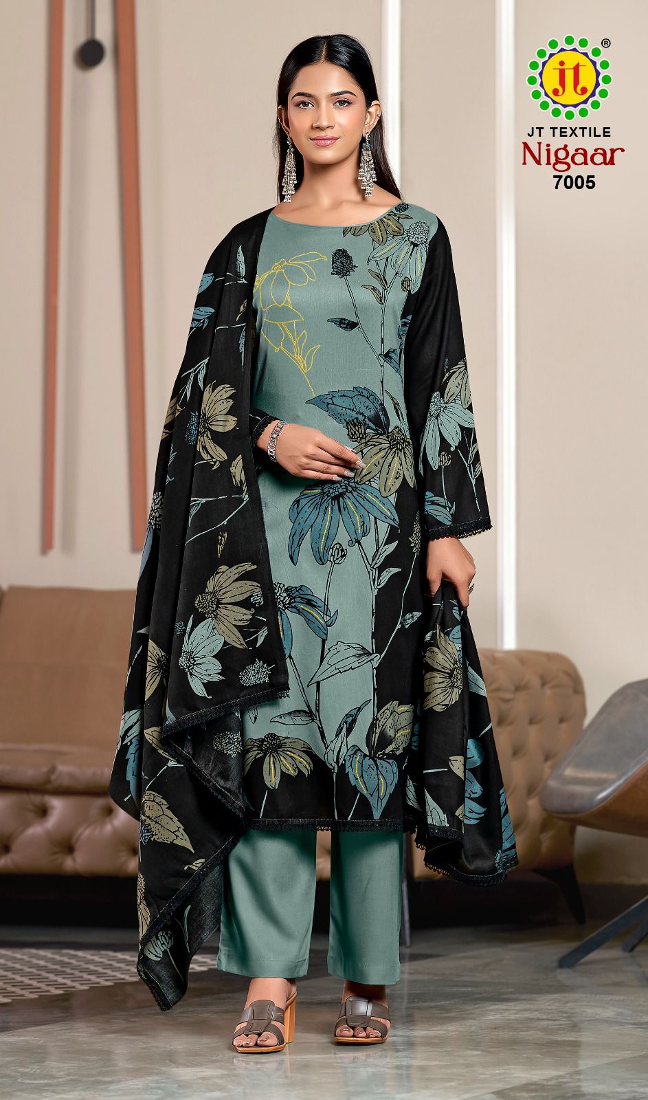 Nigaar Vol 7 Jt Rayon Pant Style Suits Supplier