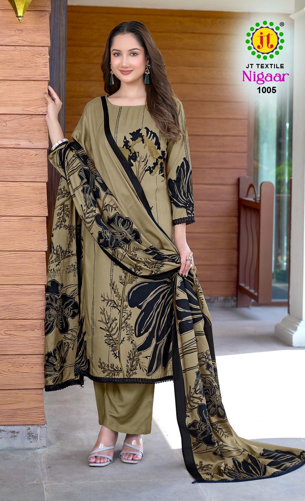 Nigaar Vol 1 Jt Rayon Pant Style Suits Wholesaler Ahmedabad