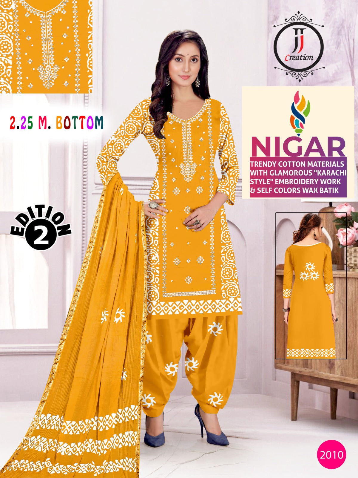 Nigar Edition Jj Reyon Salwar Suits Supplier Ahmedabad