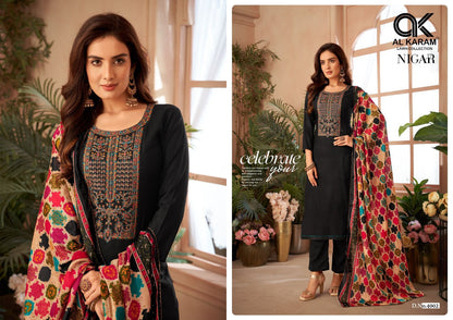Nigar Edition 4 Al Karam Reyon Karachi Salwar Suits Manufacturer Gujarat