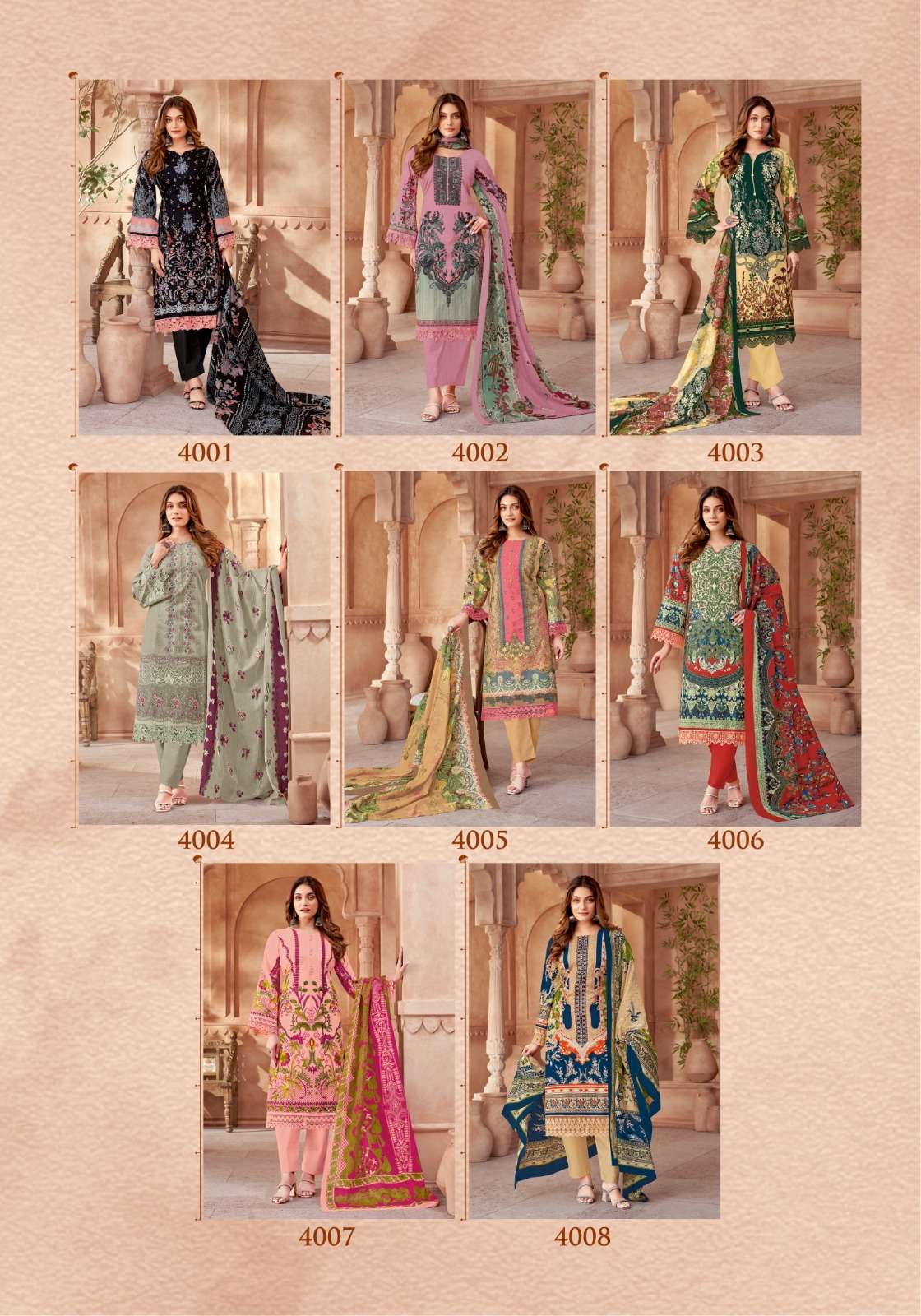Nigar Vol 4 Mayur Creation Cotton Lawn Karachi Salwar Suits Wholesale Rate