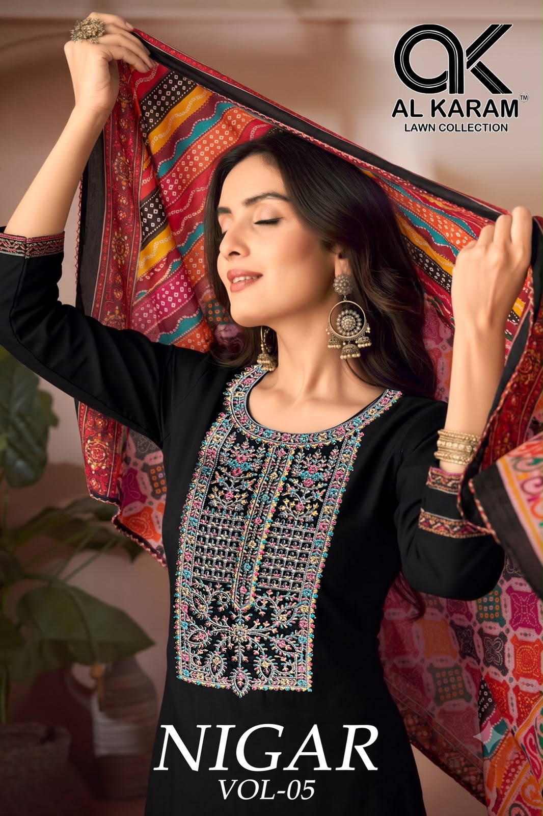 Nigar Vol 5 Al Karam Reyon Karachi Salwar Suits Manufacturer