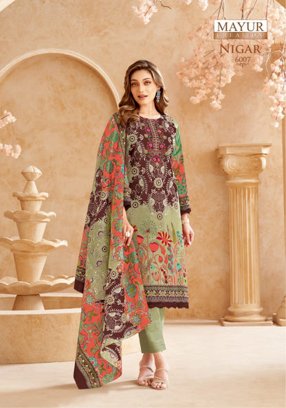 Nigar Vol 6 Mayur Creation Cotton Karachi Salwar Suits Manufacturer India
