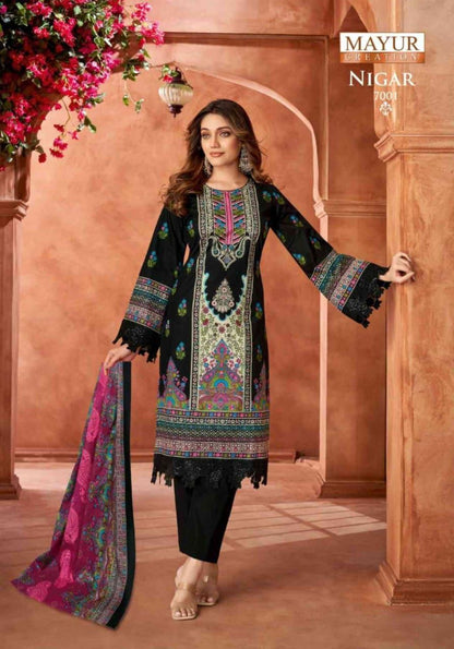 Nigar Vol 7 Mayur Creation Cotton Karachi Salwar Suits Exporter India