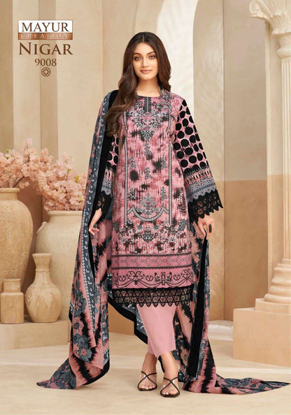 Nigar Vol 9 Mayur Creation Cotton Karachi Readymade Suits Manufacturer India