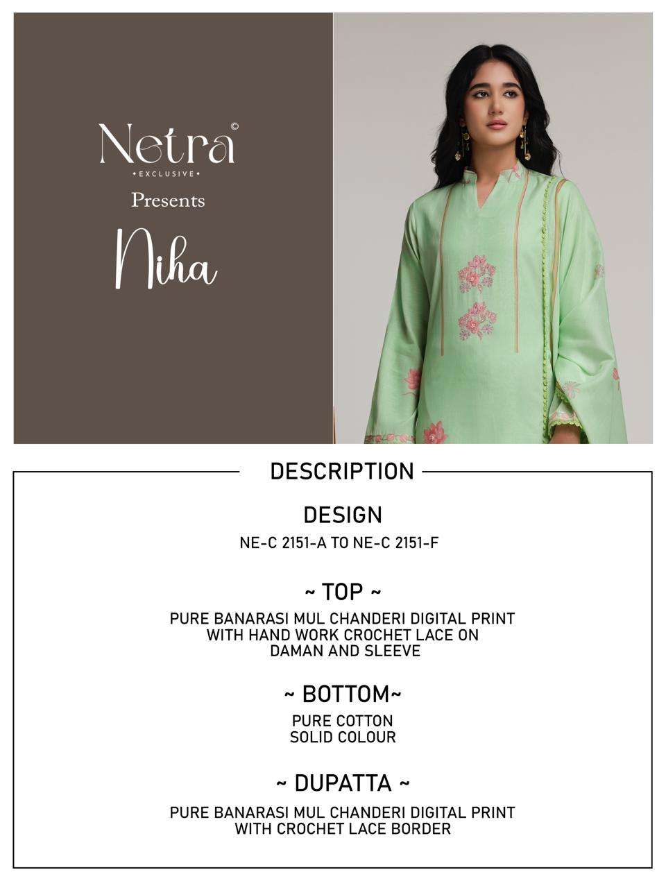 Niha Netra Banarasi Pant Style Suits Supplier Ahmedabad