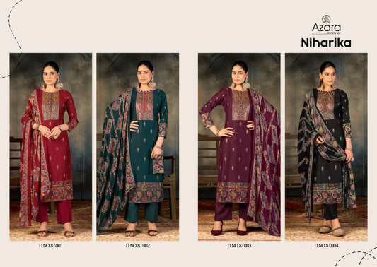 Niharika Radhika Fashion Azara Viscose Karachi Salwar Suits Wholesale Price