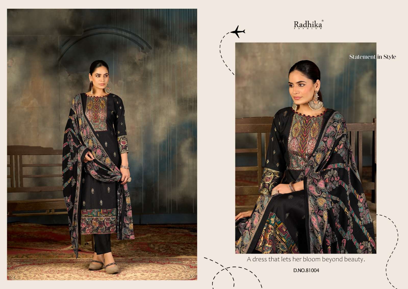 Niharika Radhika Fashion Azara Viscose Karachi Salwar Suits Wholesale Price