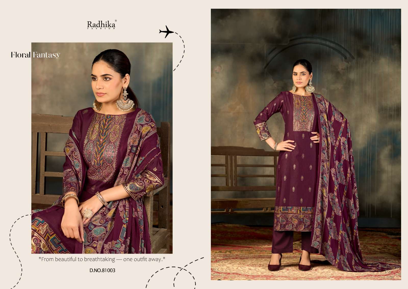 Niharika Radhika Fashion Azara Viscose Karachi Salwar Suits Wholesale Price