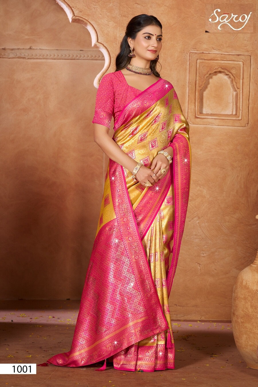 Niharika Silk Saroski Vol 1 Saroj Sarees Supplier Gujarat