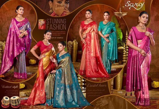 Niharika Silk Saroski Vol 2 Saroj Sarees Exporter Gujarat