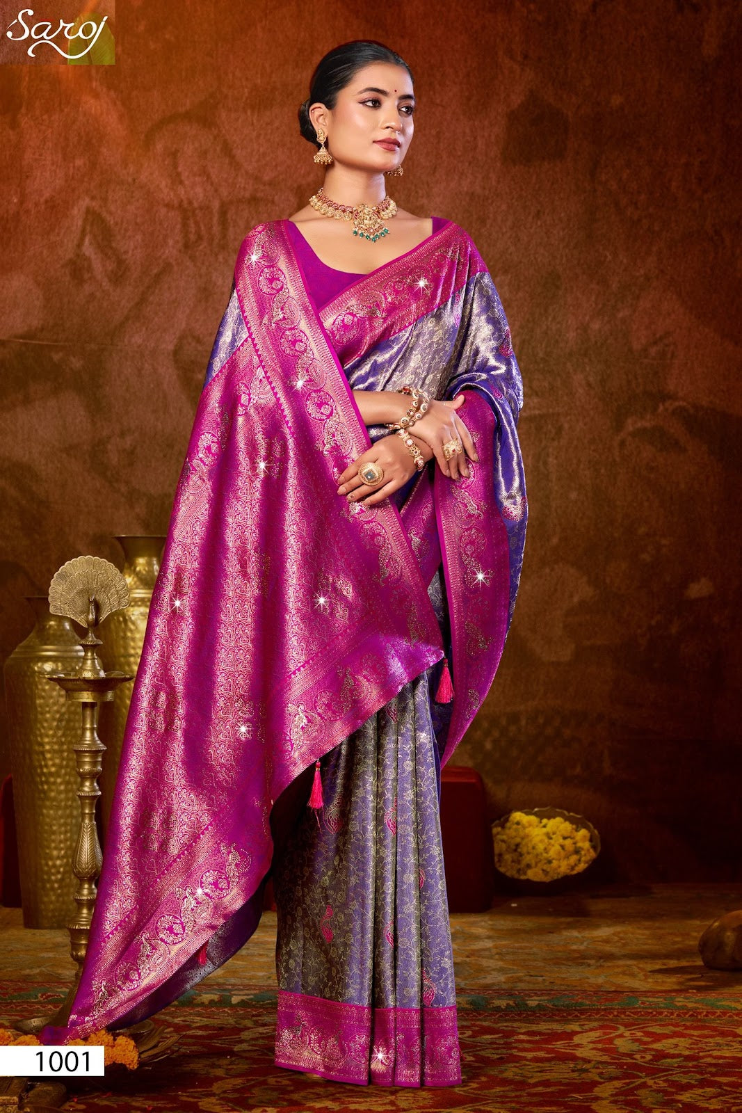 Niharika Silk Saroski Vol 2 Saroj Sarees Exporter Gujarat