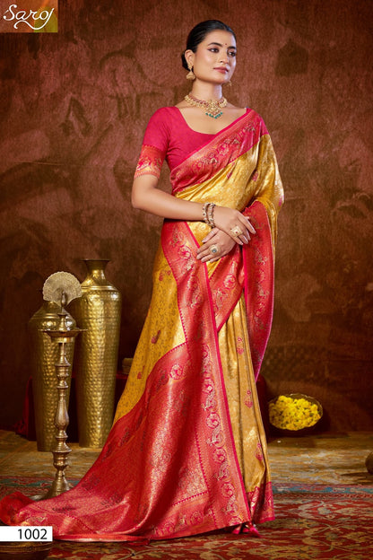 Niharika Silk Saroski Vol 2 Saroj Sarees Exporter Gujarat